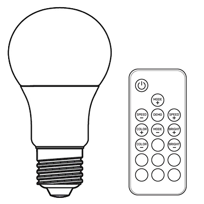 żarówki sterowane pilotem